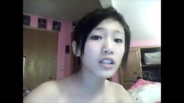 Black girl is masturbating on webcam