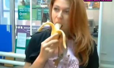 Russian cam girl at work masturbating