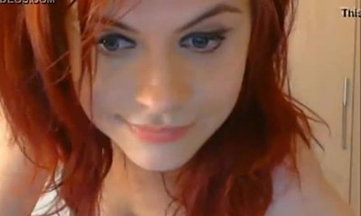 Beautiful redhead masturbating on webcam - watch live at www.foxycams.online