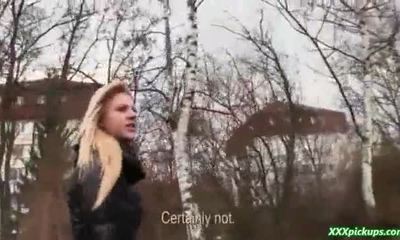 Amateur czech is picked up in the streets & paid to model & fuck 09